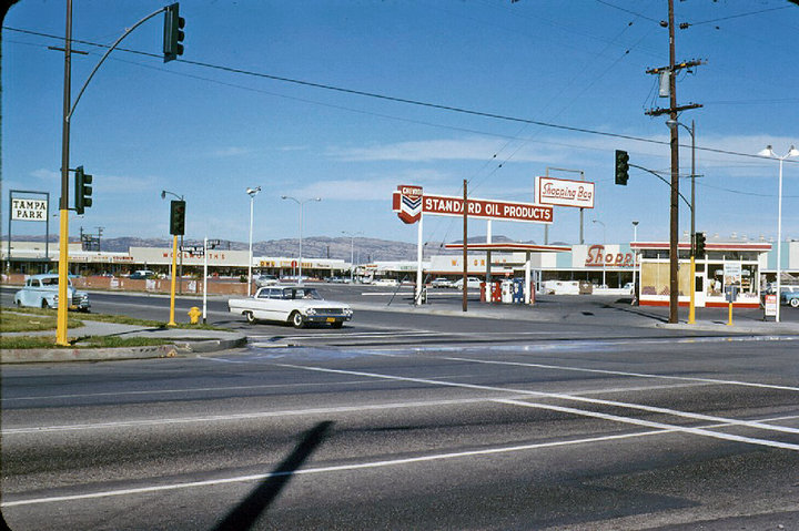 Canoga Park California 1960s Postcard Topanga Plaza Shopping Mall